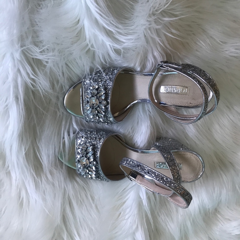 Topshop jeweled sandals